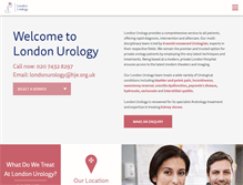 Tablet Screenshot of londonurology.org.uk